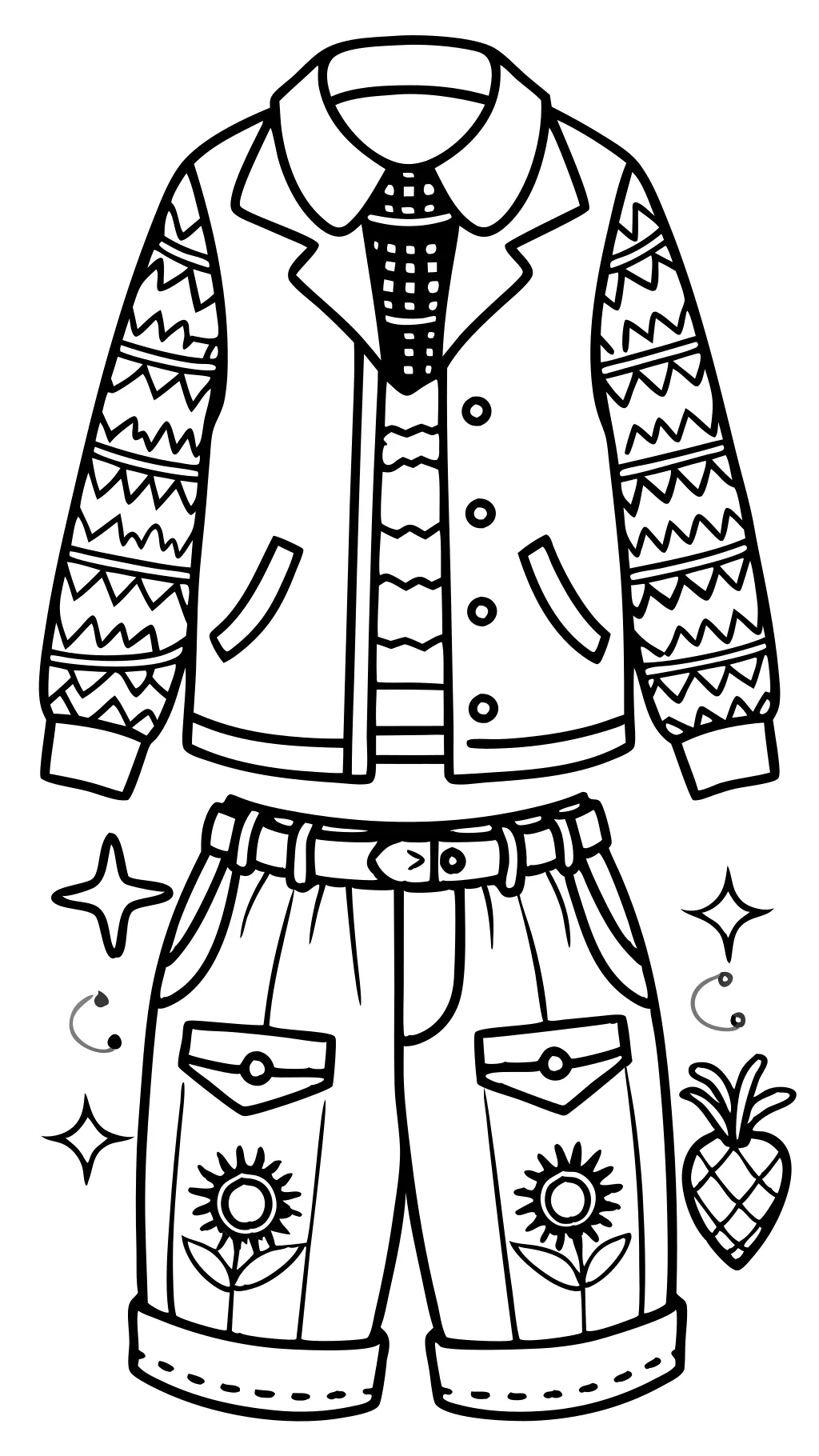 clothes design coloring pages